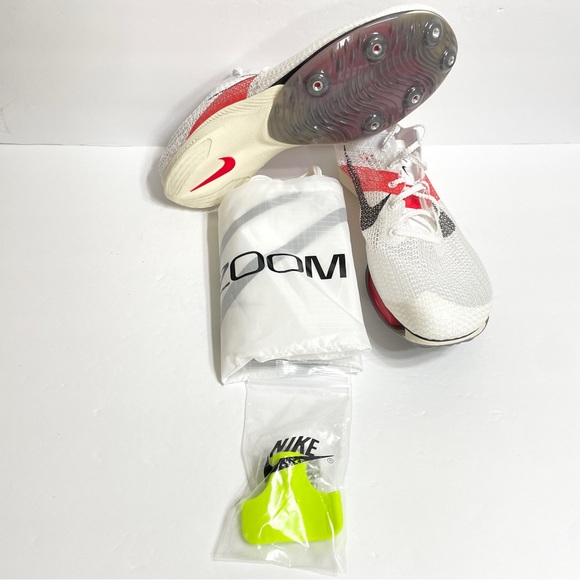 Nike Air Zoom Victory Eliud Kipchoge Distance Spikes FJ0668-100 White Red - Picture 1 of 7